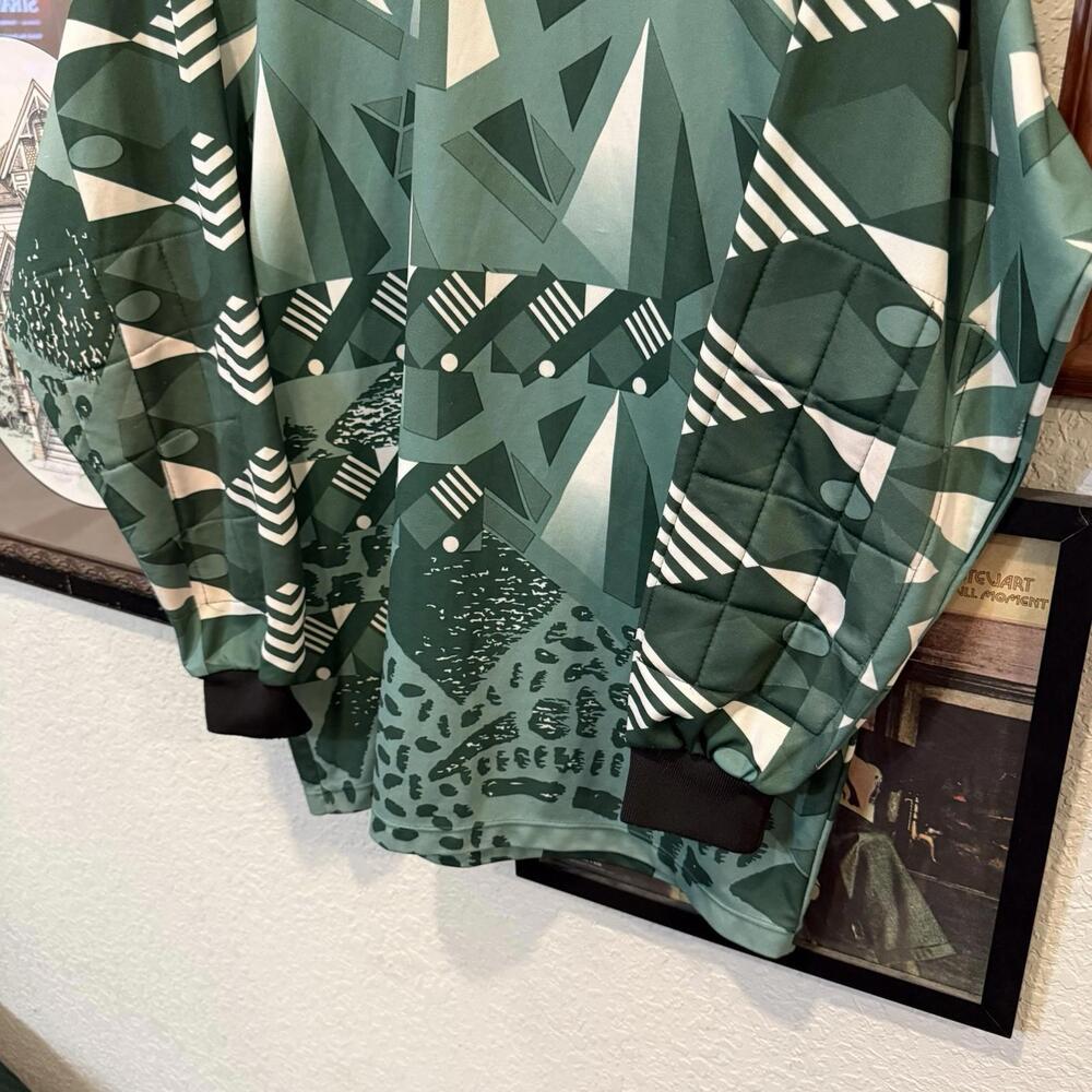 Vintage 90s RARE Lotto Calcio Padded Goalkeeper Jersey Green Men's XL Italy - Picture 4 of 6